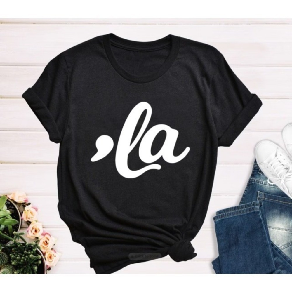 Funny Comma La Harris Punctuation La Election Vote Tshirt